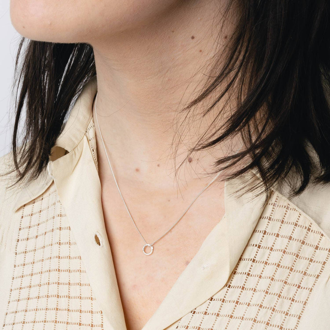 Mini Circle Twig Necklace