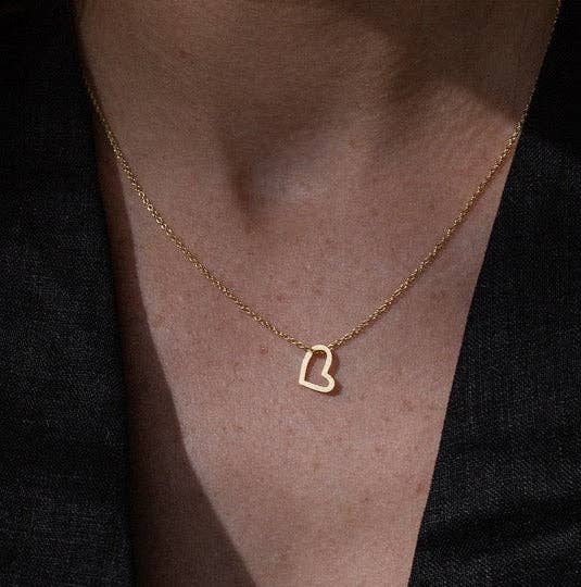 Gold Cupid Necklace