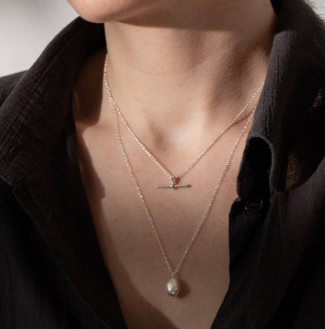Pearl Silver Necklace