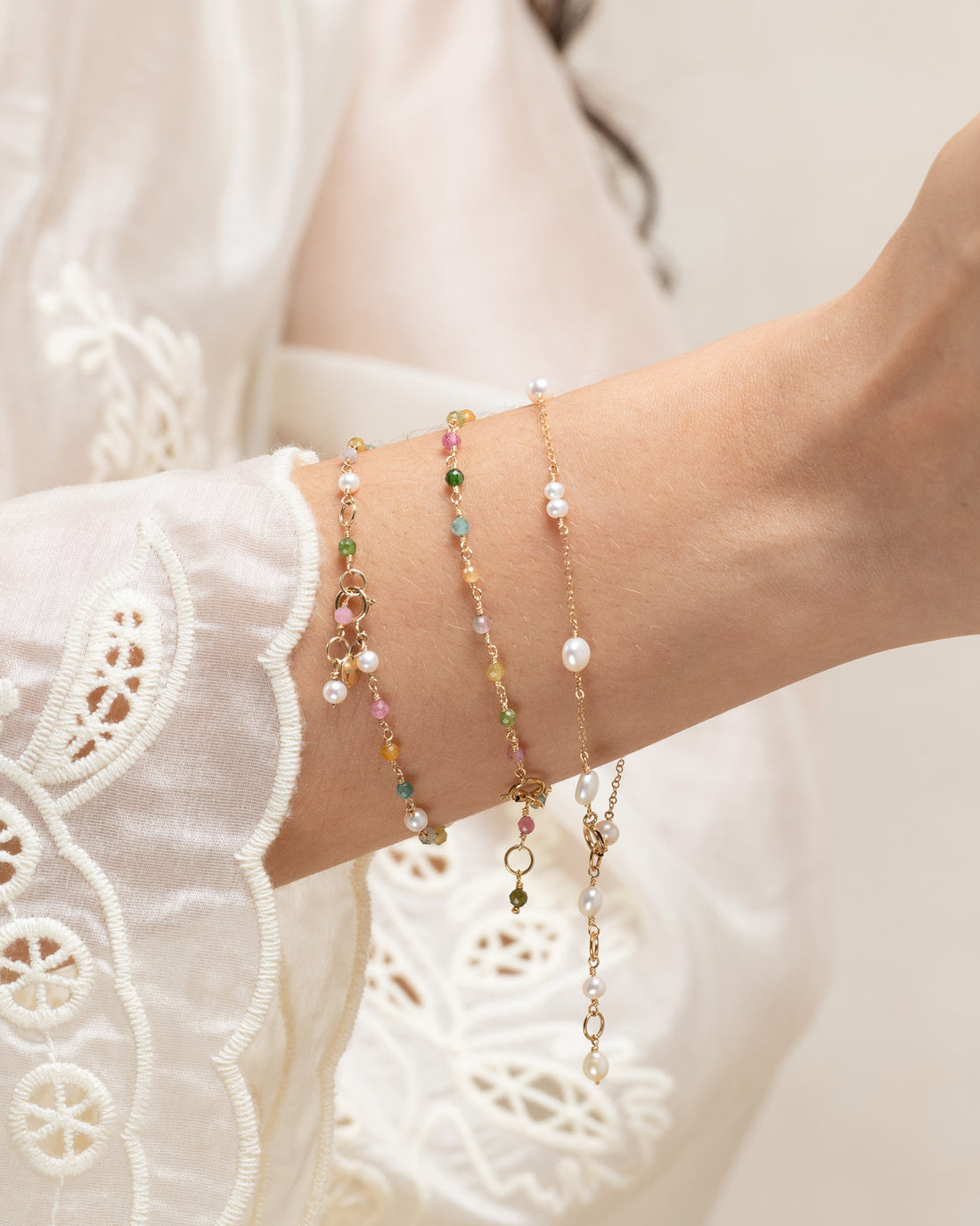 Jardin no. 3-Multicoloured Tourmaline Bracelet