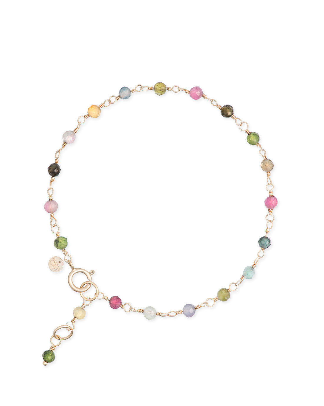 Jardin no. 3-Multicoloured Tourmaline Bracelet