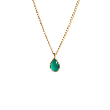 Apollo Green Onyx Necklace in 9ct Gold