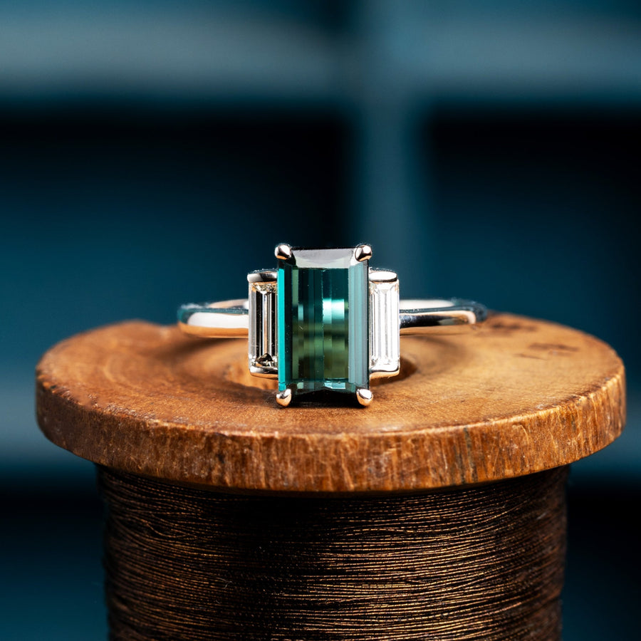 Indicolite Tourmaline Ring