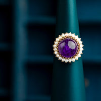 Cabochon Amethyst Ring