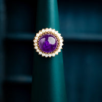 Cabochon Amethyst Ring