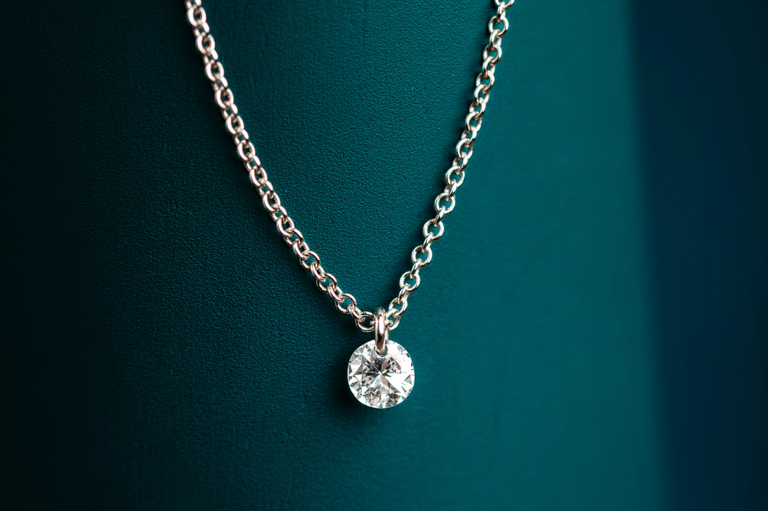 Drilled Diamond necklace