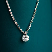 Drilled Diamond necklace