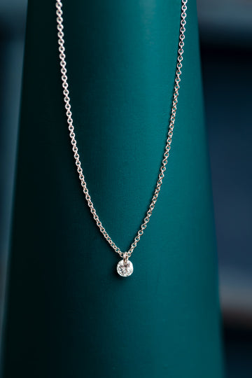 Drilled Diamond necklace