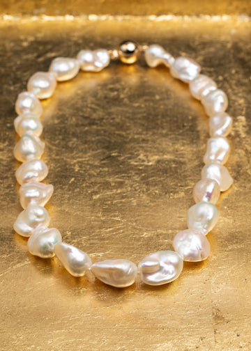 Baroque Pearl Statement Necklace
