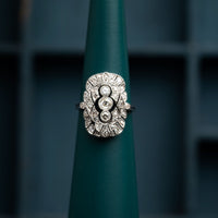 Art Deco Diamond Cocktail Ring