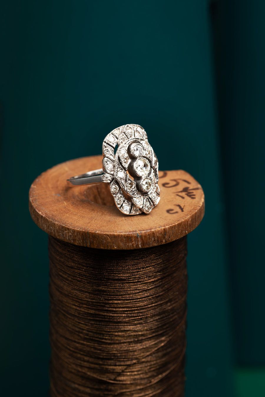 Art Deco Diamond Cocktail Ring