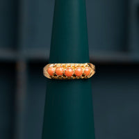 Coral Antique Ring