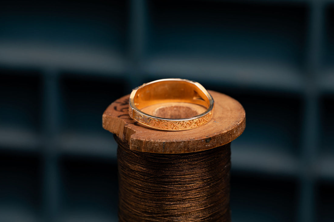 Coral Antique Ring