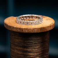 9ct White Gold spinel eternity ring