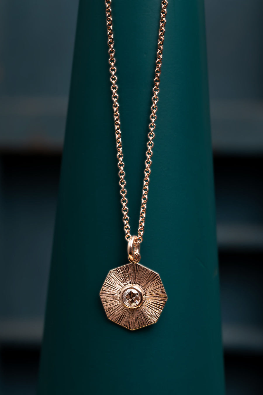 Octagonal Sunray Pendant