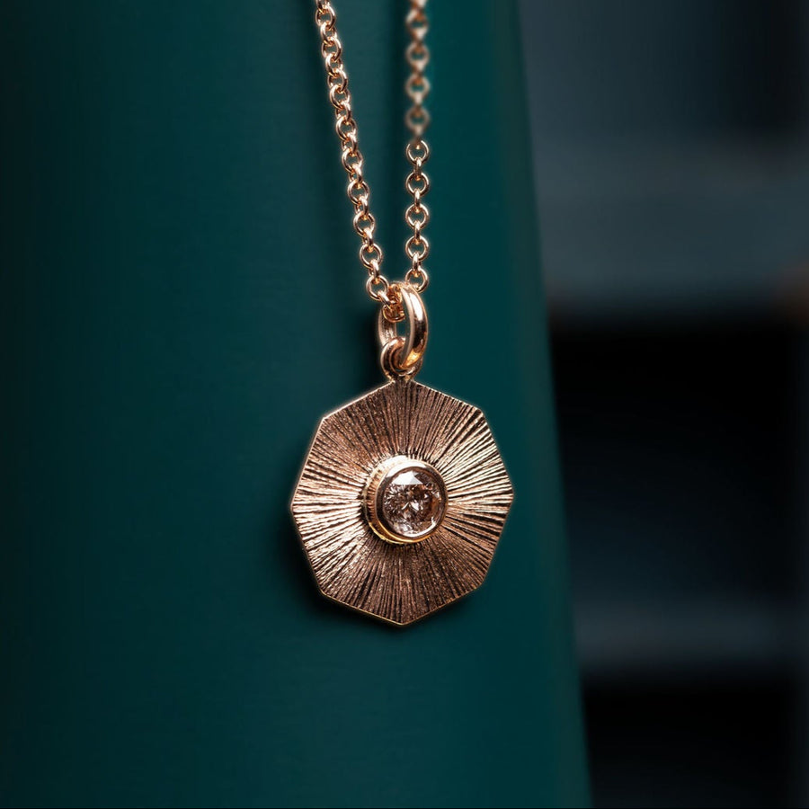 Octagonal Sunray Pendant