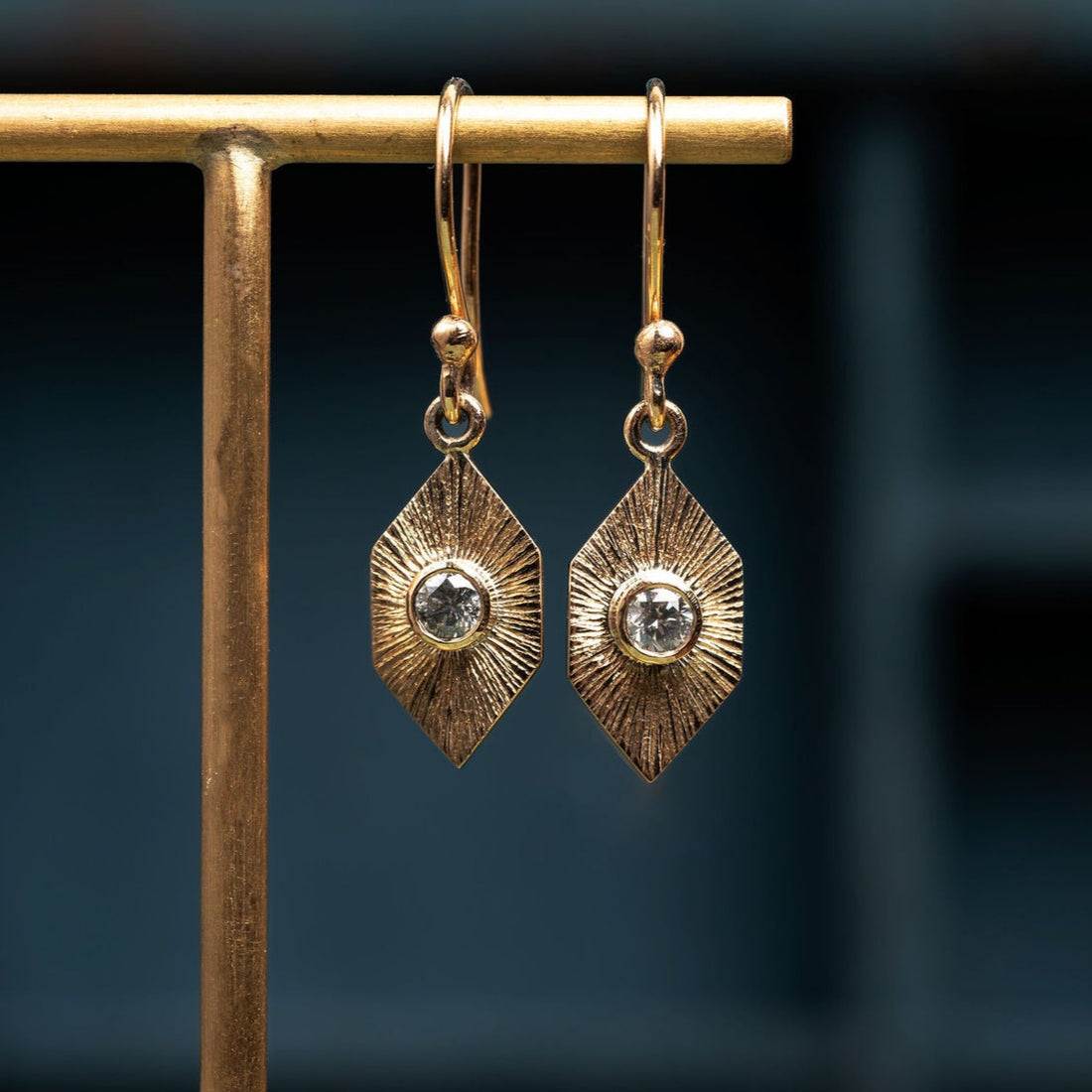 Geometric Sunray Earrings