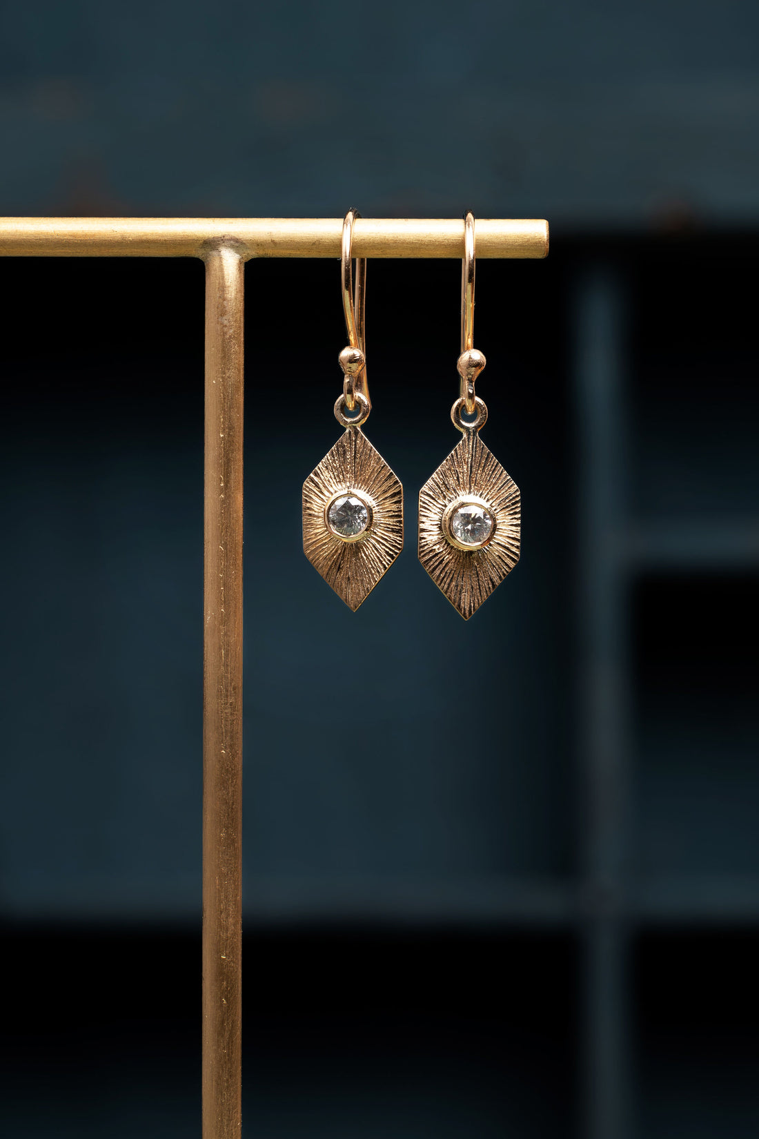 Geometric Sunray Earrings