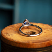 Cornflower sapphire ring