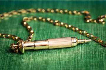 Gold Pencil Pendant