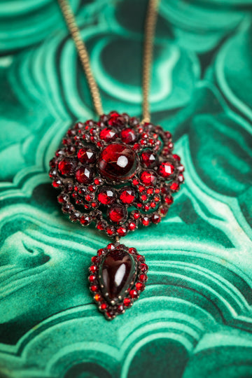 Bohemian Garnet Necklace