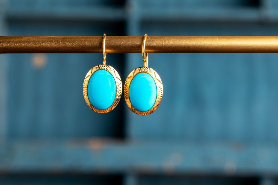 Vintage turquoise earrings