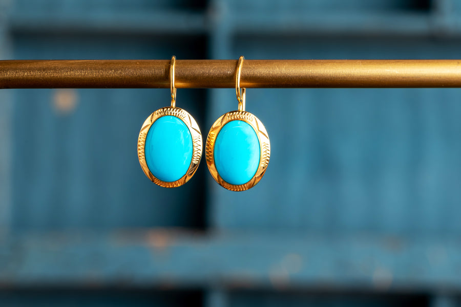 Vintage turquoise earrings