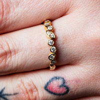 Tumbled Shapes Eternity Ring