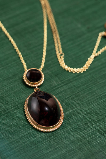 Garnet Drop Pendant