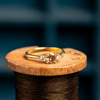 Temple III cinnamon diamond ring