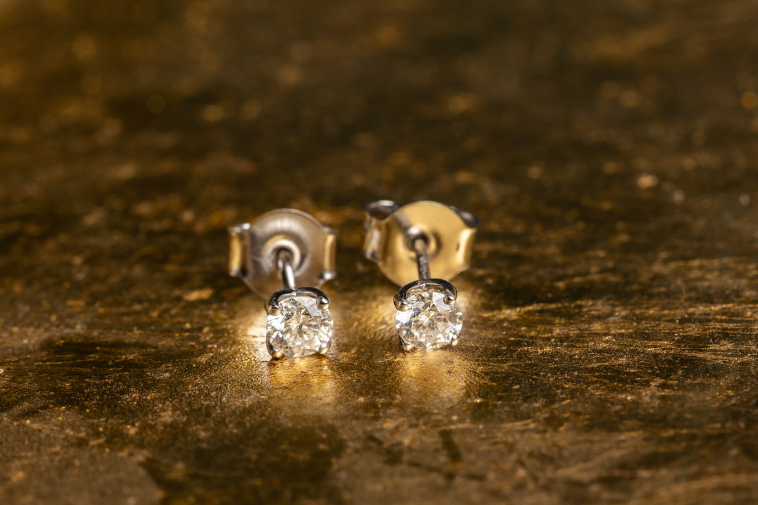 diamond stud earrings