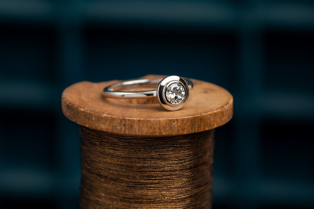 18ct White Gold Alauna Diamond Solitaire Ring