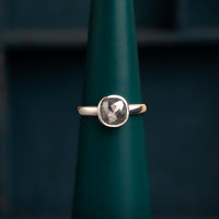 Platinum 1.10ct Salt and Pepper Diamond Soliitaire Ring