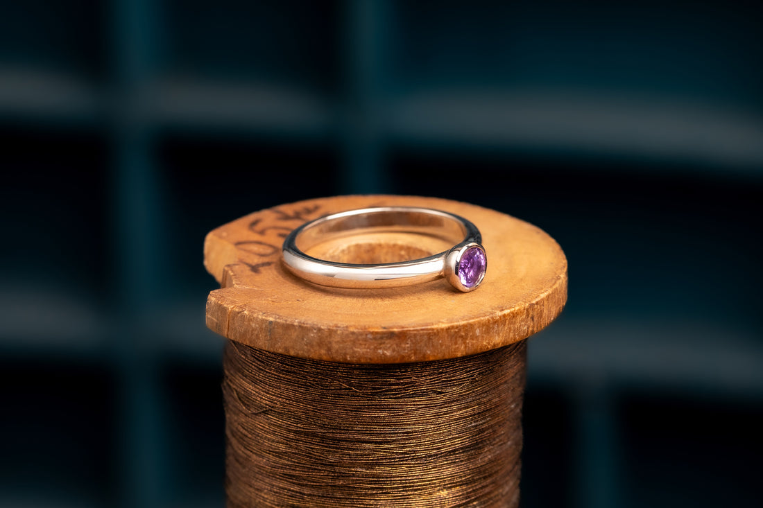 White Gold Alauna Stacking Ring
