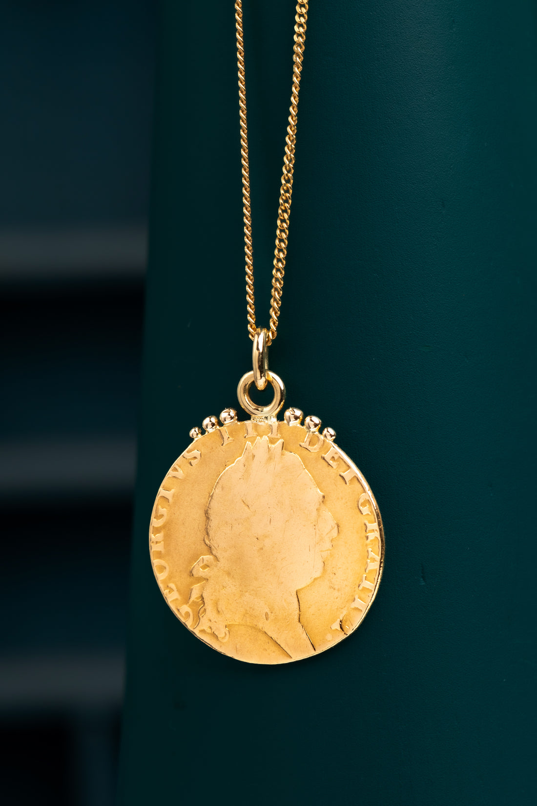 22ct 1793 Gold Guinea Coin with 18ct Bail