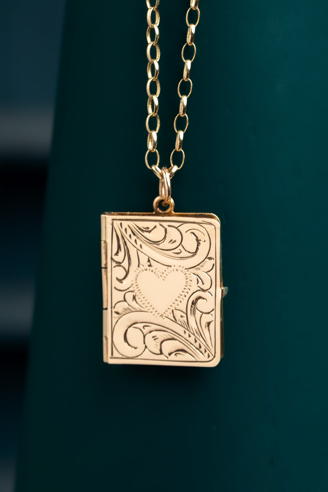 9ct Yellow Gold Book Locket