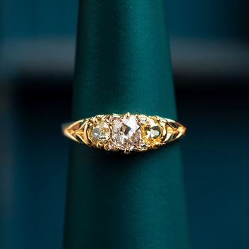 Victorian Yellow Diamond Ring