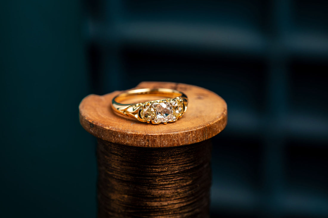 Victorian Yellow Diamond Ring