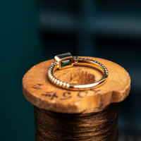 9ct Tourmaline and Diamond Ring