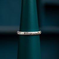 Orange Blossom Engraved  Rings