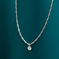 0.10ct Drilled Diamond Pendant