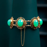 9ct Chrysophrase Bracelet