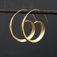 Gold Vermeil Swirl Hoops