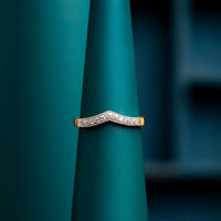 Two Tone Wishbone Ring