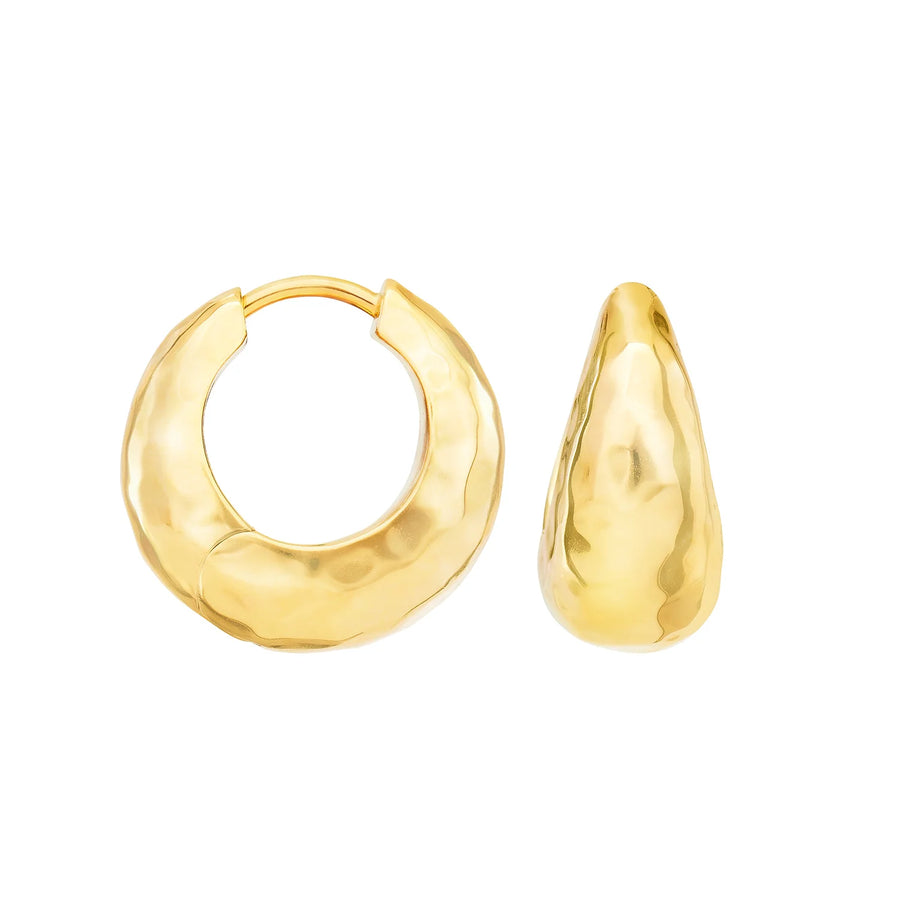 Chunky Tapered Nomad Hoop Earrings