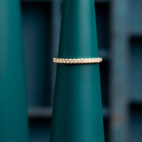 Micro claw set Eternity Ring