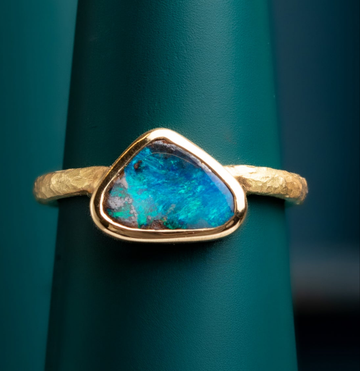 Boulder Opal Ring