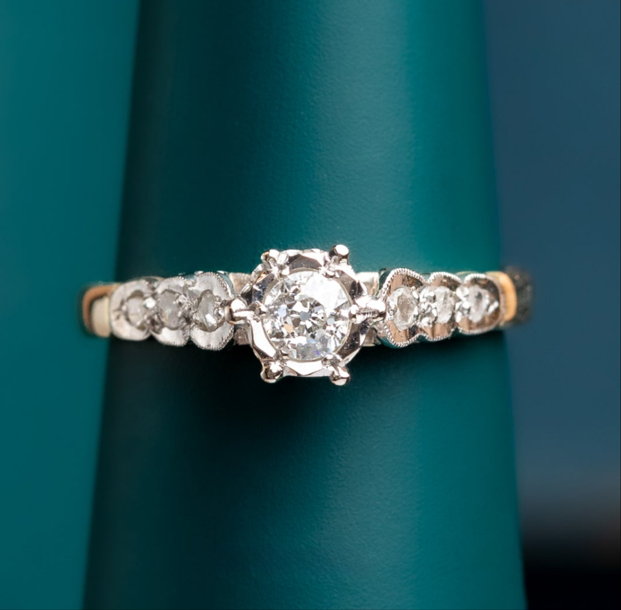 Vintage Solitaire Diamond Ring