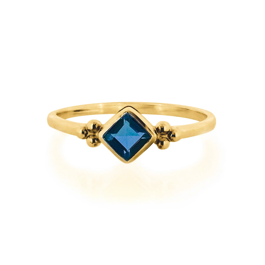 Divinity Princess Blue Topaz Ring
