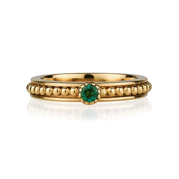 Lalita Spinning Ring - Gold Emerald